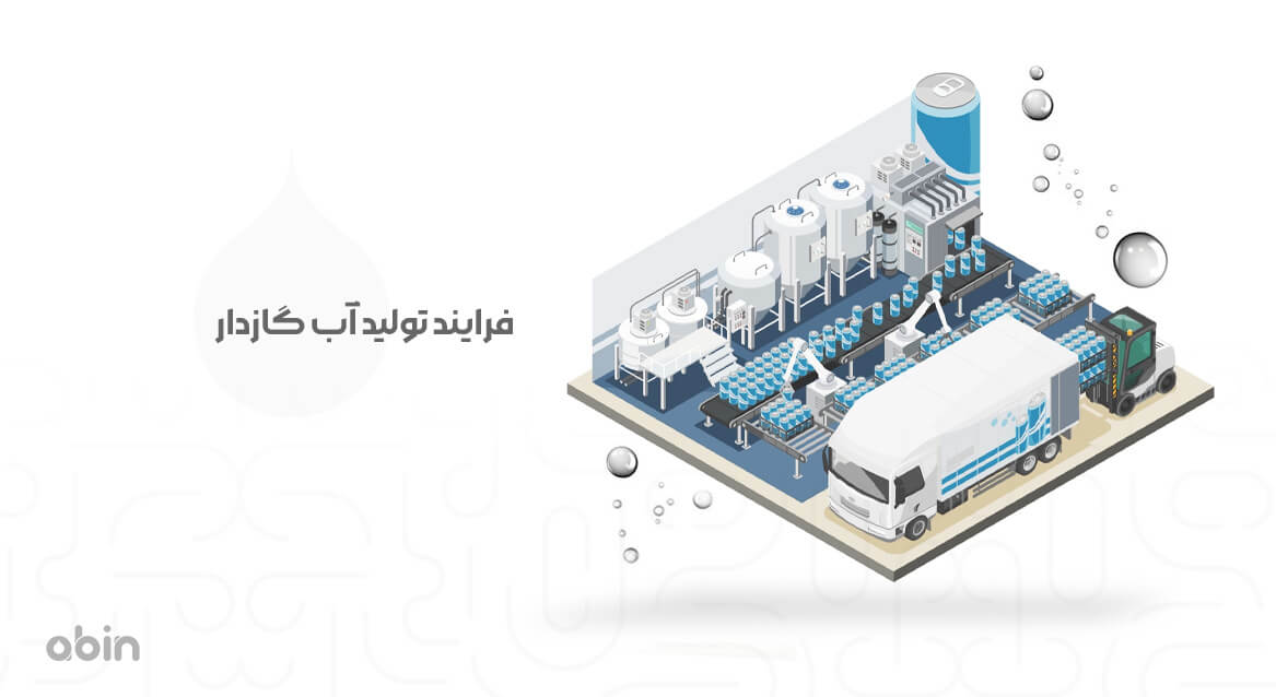 فرآیند تولید آب گازدار